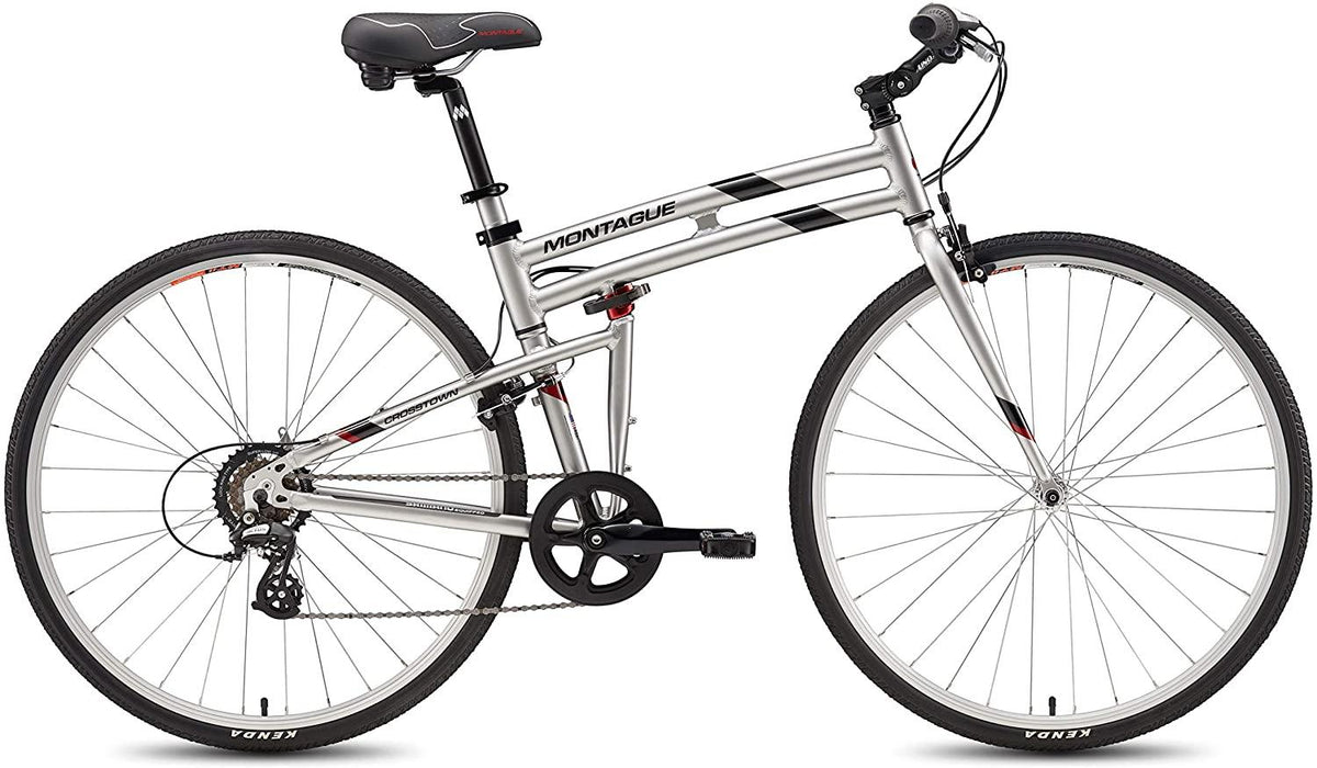 Montague Crosstown Folding 700c Pavement Hybrid Bike Boulder Gray 17"