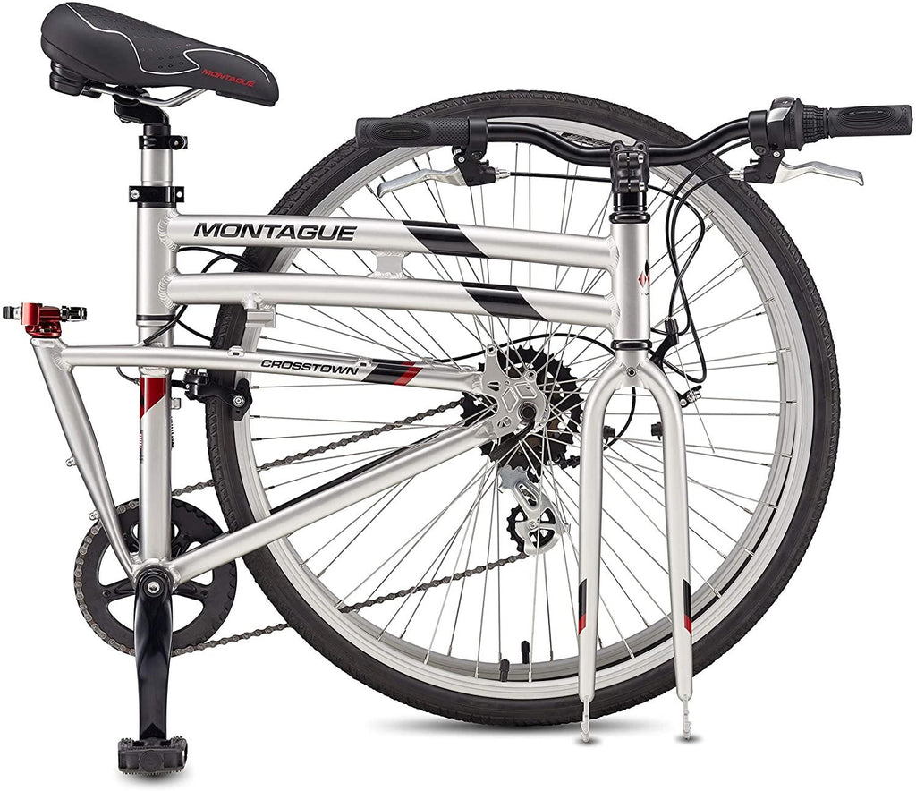Montague Crosstown Folding 700c Pavement Hybrid Bike Boulder Gray 17"