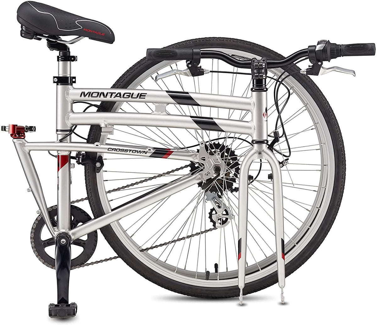 Montague Crosstown Folding 700c Pavement Hybrid Bike Boulder Gray 17"