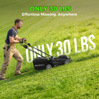 40V 17-Inch Cordless Lawn Mower, Brushless Electric Lawn Mower with Dual 4.0Ah Batteries &amp; Charger, 6 Cutting Heights, 2-in-1 Mulching &amp; Bagging