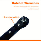 5-piece Ratchet Wrench  Wrench Auto Repair Tool Manual Tool Set Double-ended Ratchet