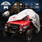 JOYLDIAS 12V Red Kids Ride on Truck Car Toys with MP3, LED Light, RC, Cover