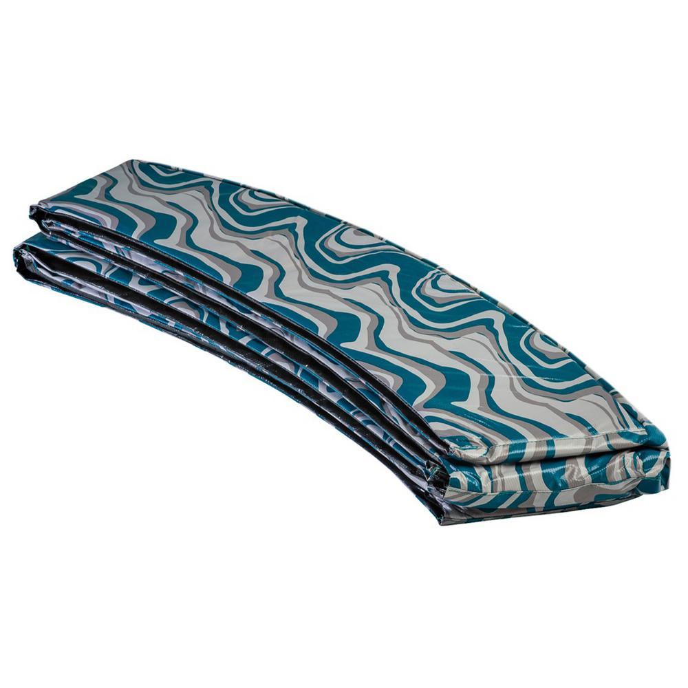 Super Trampoline Replacement Safety Pad (Spring Cover) Fits for 15 ft. Round Frames in Maui Marble