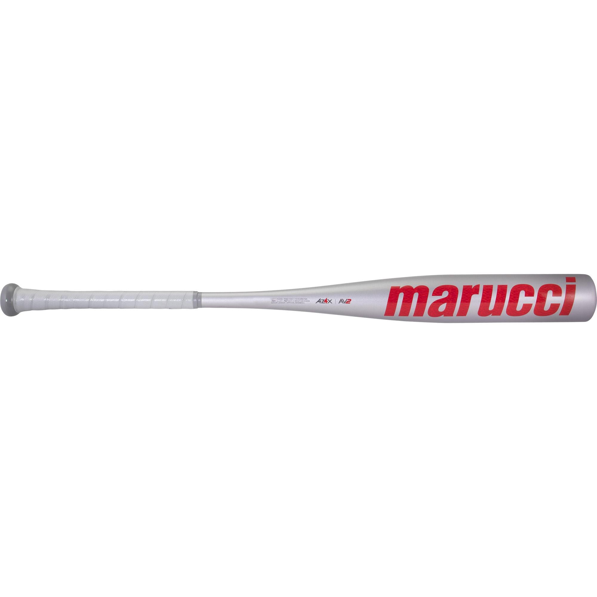 Marucci CAT7 Silver -10 USSSA Baseball Bat: MSBC7210S 28" 18 oz.