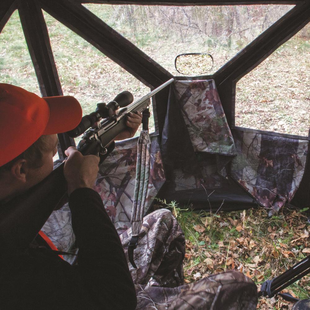 Pentagon LarGround Hunting Hub Blind, Blood Trail Camo