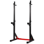 Ollieroo Multi-Function Barbell Rack Dip Stand Barbell Stand Weight Lifting Rack Gym Family Fitness Adjustable Squat Rack Weight Lifting Bench Press Dipping Station, Height Ran40.6" to 64.2"