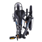 Wjhwsx Follure 20 In., 7 Speed Foldable Bicycle with Back Seat, Mini Compact Road Bike for Leisure City, Urban Commuters for Men and Women