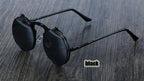 Steampunk Round Metal Double Metal Sunglasses