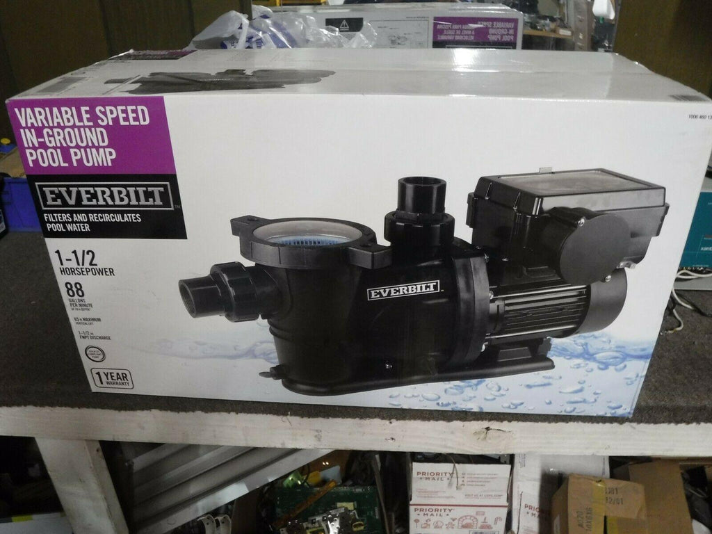 *new* everbilt 1.5 hp variable speed pool pump, pcp15001-vsp