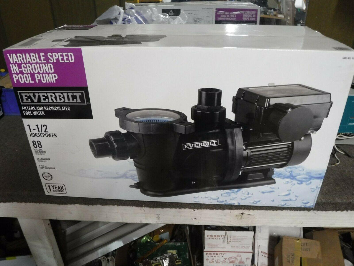 *new* everbilt 1.5 hp variable speed pool pump, pcp15001-vsp