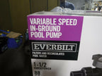 *new* everbilt 1.5 hp variable speed pool pump, pcp15001-vsp