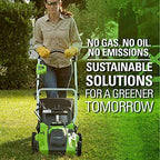Greenworks 40V 16-Inch Cordless (2-In-1) Push Lawn Mower, 4.0Ah Battery and Char