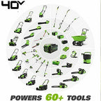 Greenworks 40V 16-Inch Cordless (2-In-1) Push Lawn Mower, 4.0Ah Battery and Char