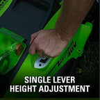 Greenworks 40V 16-Inch Cordless (2-In-1) Push Lawn Mower, 4.0Ah Battery and Char