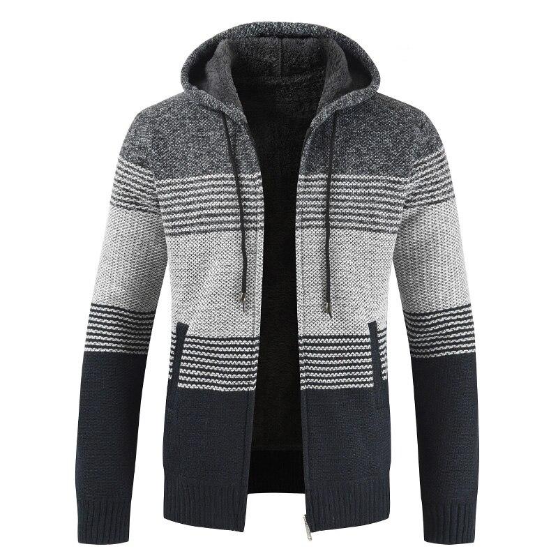 Winter Thick Warm Hooded Cardigan Sweater Coat