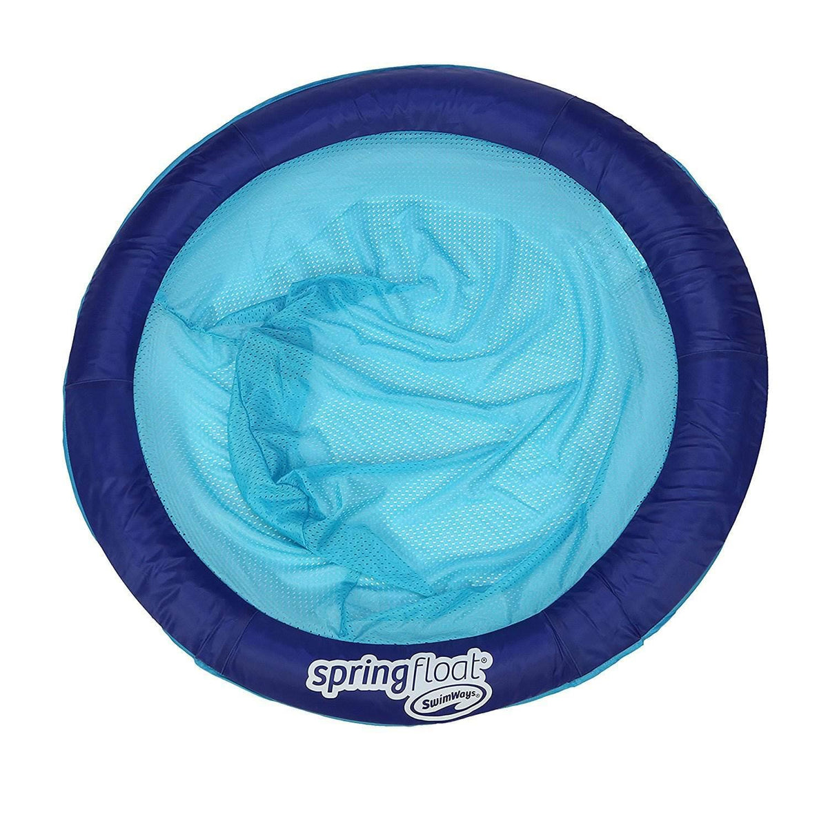 SwimWays Water Chair Pool Float Papasan Bundle with Solana Lounge Float Lounger Raft, Blue