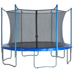 Trampoline Enclosure Set to Fits 13 ft. Round Frames, for 3 or 6 W-Shaped Legs -Set Includes: Net, Poles &amp; Hardware Only