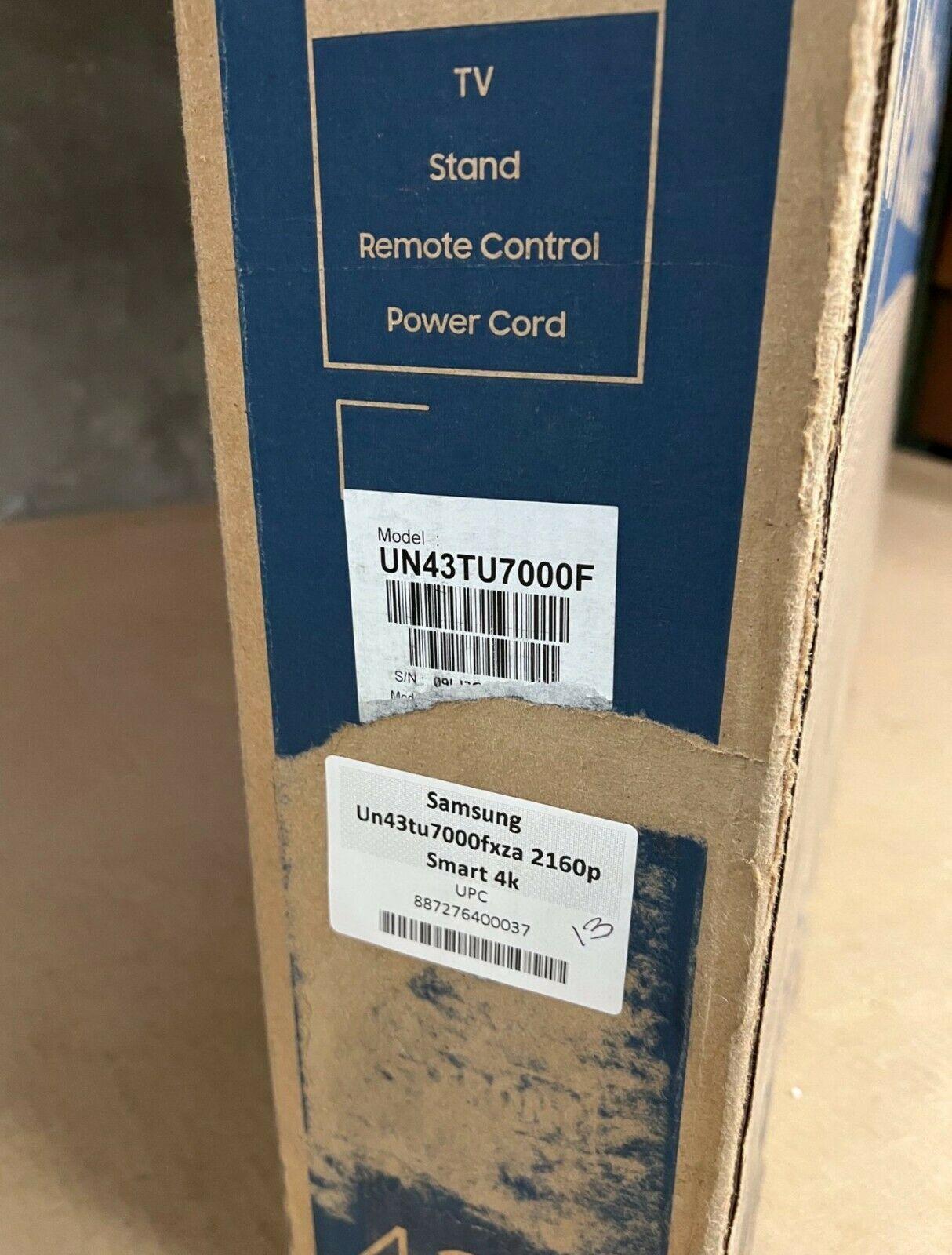 samsung tu7000 43" 4k led smart tv - titan gray