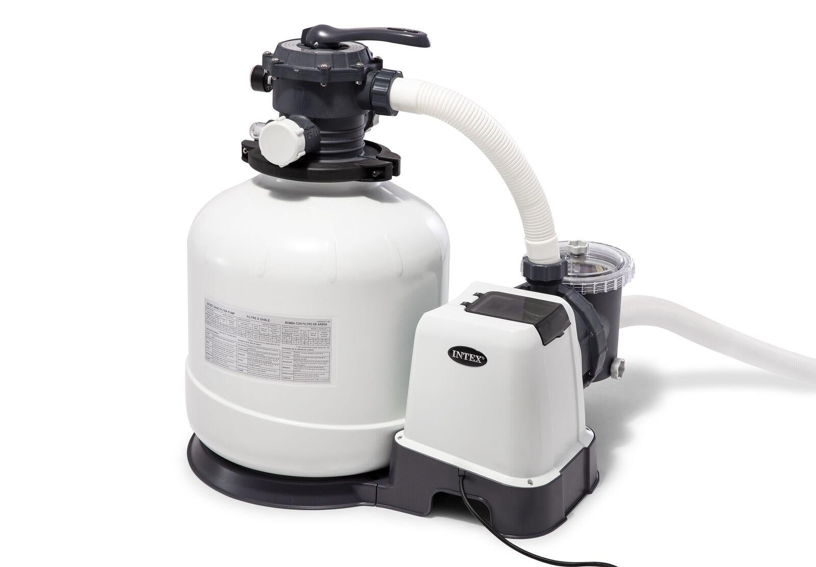 intex sand filter pump  2450 gph model # sf60110-1   121 # sand capacity