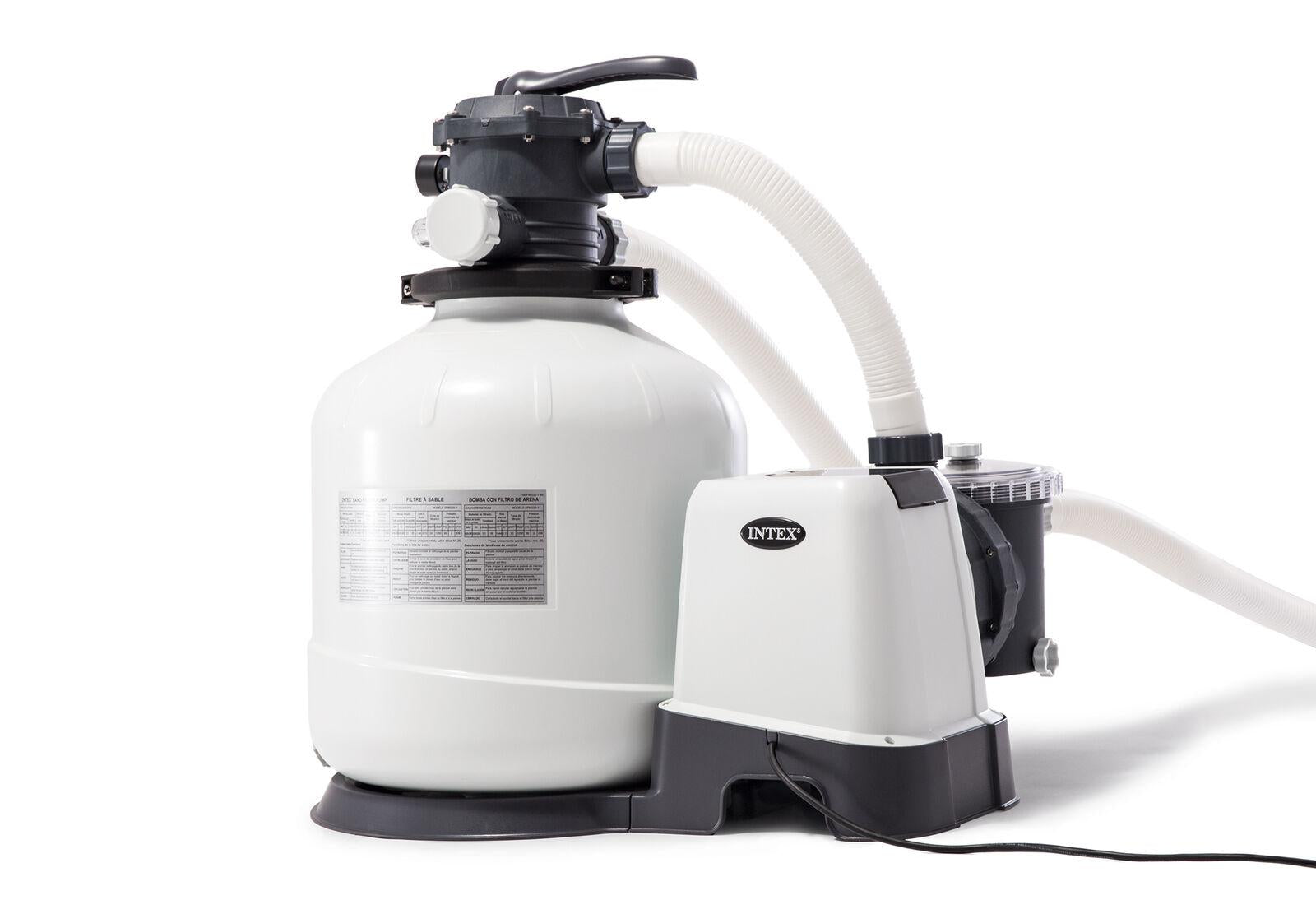 intex 3000 gph above ground pool sand filter pump with automatic timer(open box)