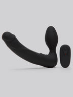 Tracey Cox Supersex Rechargeable Remote Control Strapless Strap-On Vibrator, Black