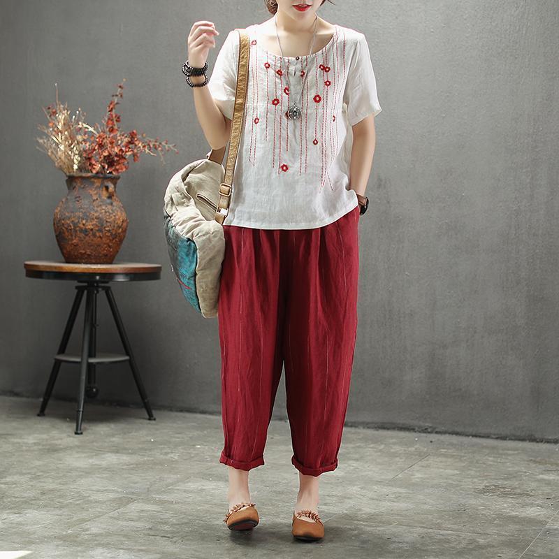 summer casual pants loose section wild pants