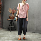 summer casual pants loose section wild pants
