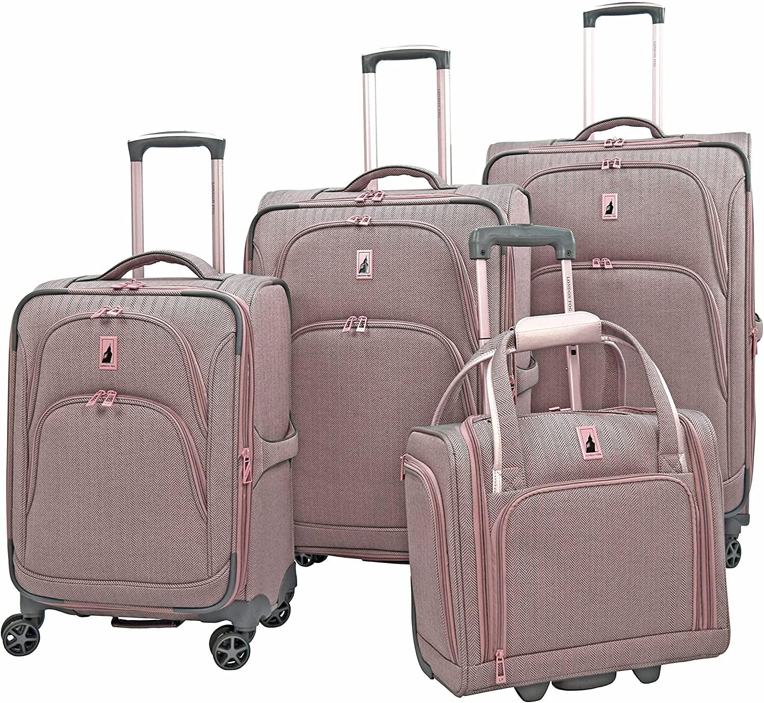 Yorkshire 4 Piece Set, Rose Charcoal