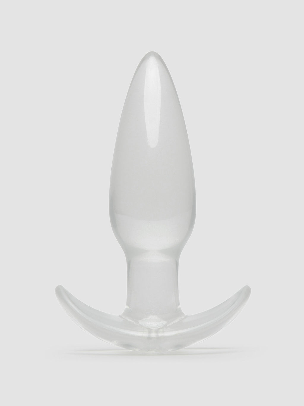 BASICS Clear T-Bar Butt Plug, Clear