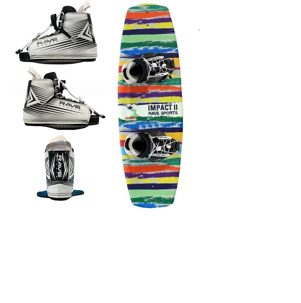 Rave Sports Rave Outdoor Jr Impact II Wakeboard with Rave Boots