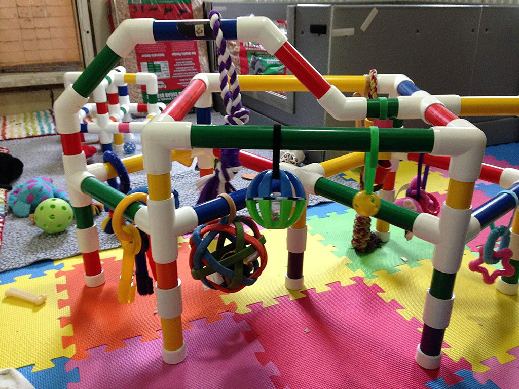 PUPPIES IN BLOOM Puppy Play Gym - Play Station for Early Stimulation &amp; Neurological Development Gym ONLY! Toys are NOT Included.