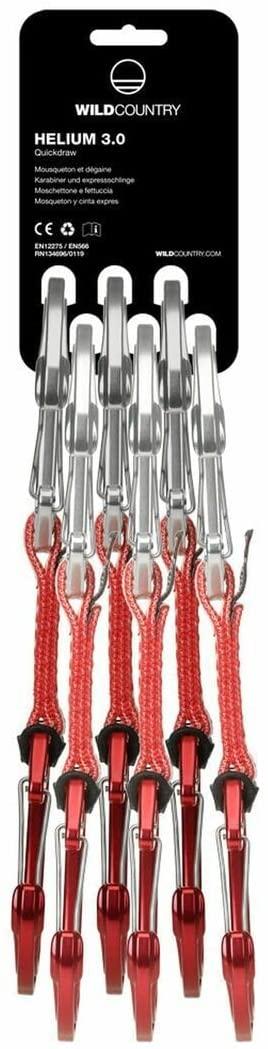 Wild Country Helium 3.0 draw 6 Pack - Red 10cm
