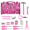 Pink Tool Set for Women 136-Piece Small Tool Kit for Home Repairs | Household Toolbox Storafor Girl, Portable Hand Tool Kit for Home, Car Repair, Perfect Gift for Ladies