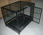 BestPet 42" Black Commercial Quality Heavy Duty Pet Dog CaCrate Kennel w/Wheels