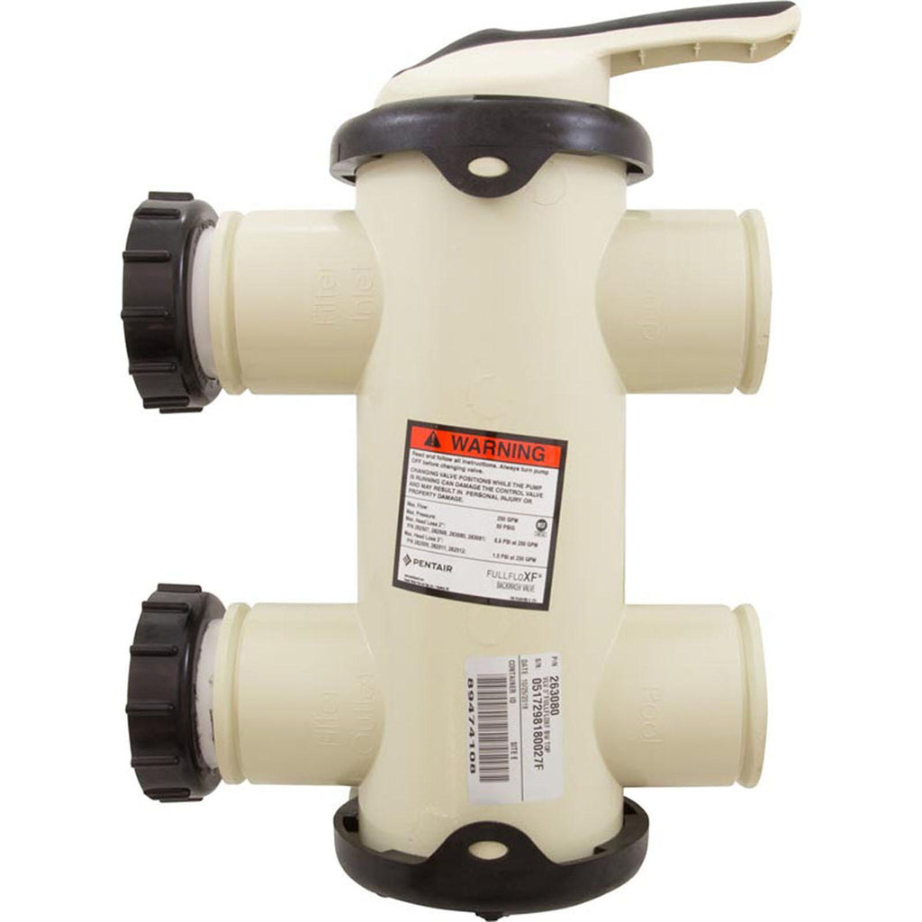 PENTAIR POOL PRODUCTS Backwash Valve, Pentair FullFloXF, w/2" Unions