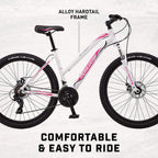 Mongoose Switchback Adult Mountain Bike, 8-21 Speeds, 27.5-Inch Wheels, Aluminum Frame, Disc Brakes, Multiple Colors