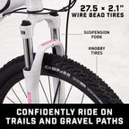 Mongoose Switchback Adult Mountain Bike, 8-21 Speeds, 27.5-Inch Wheels, Aluminum Frame, Disc Brakes, Multiple Colors