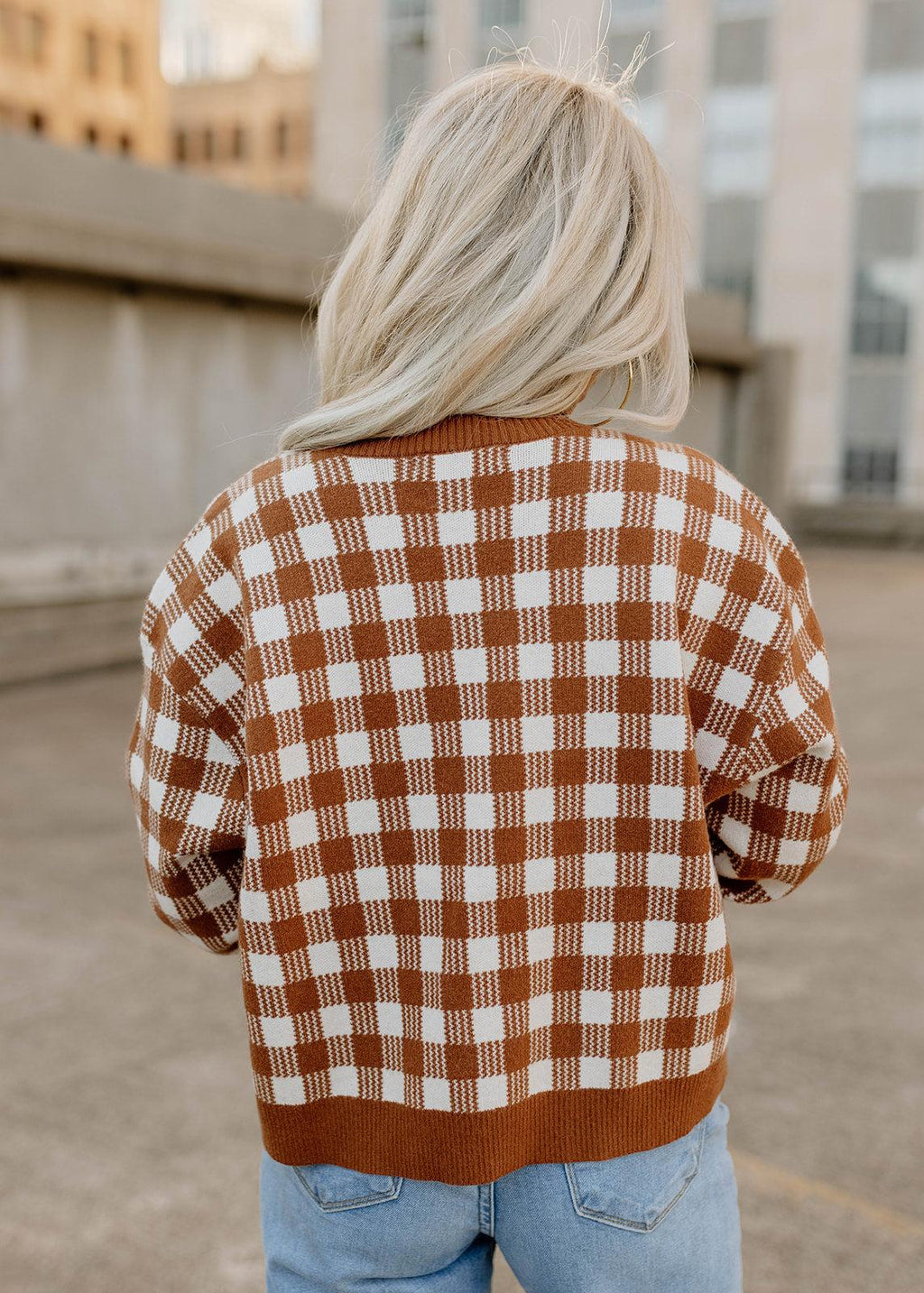 cardigan top set - camel