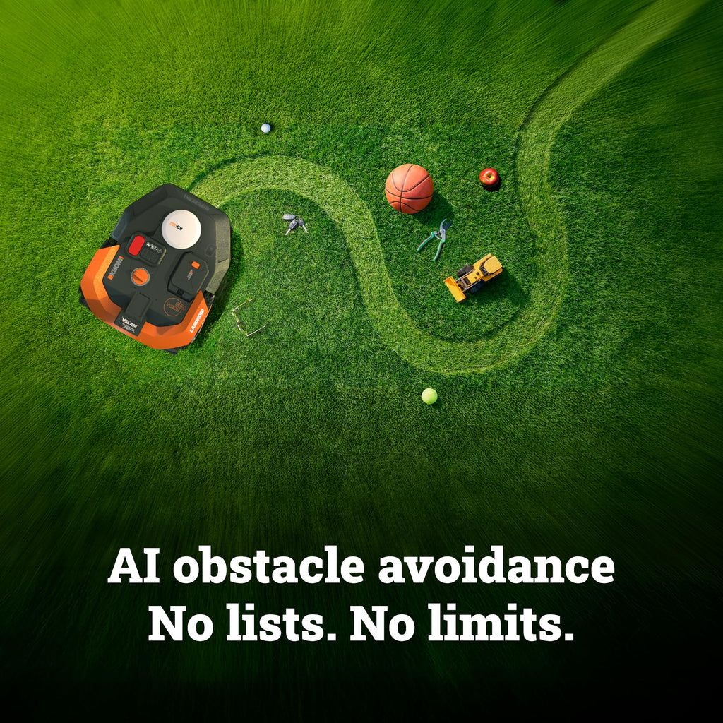 Landroid Vision Cloud Robot Lawn Mower, No Perimeter Wire Robot Mower for 1/4 Acre, WR310 +  Robotic Lawn Mower Garage, Weatherproof Mower StoraGarafor Vision Cloud, WA0828