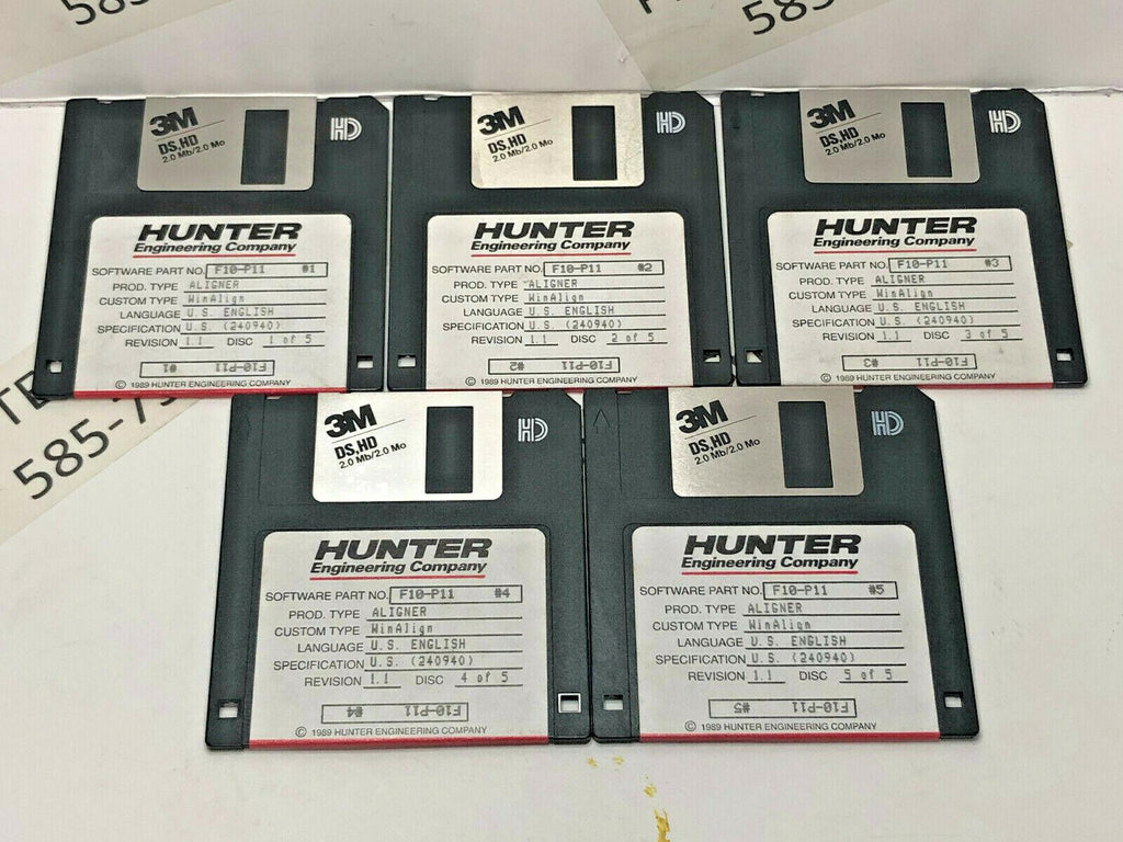 Hunter F10-P11 WinAlign Alignment 5 Floppy Disk Software Revision 1.1 P433