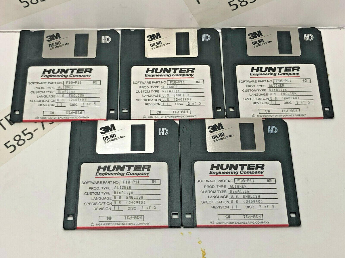 Hunter F10-P11 WinAlign Alignment 5 Floppy Disk Software Revision 1.1 P433