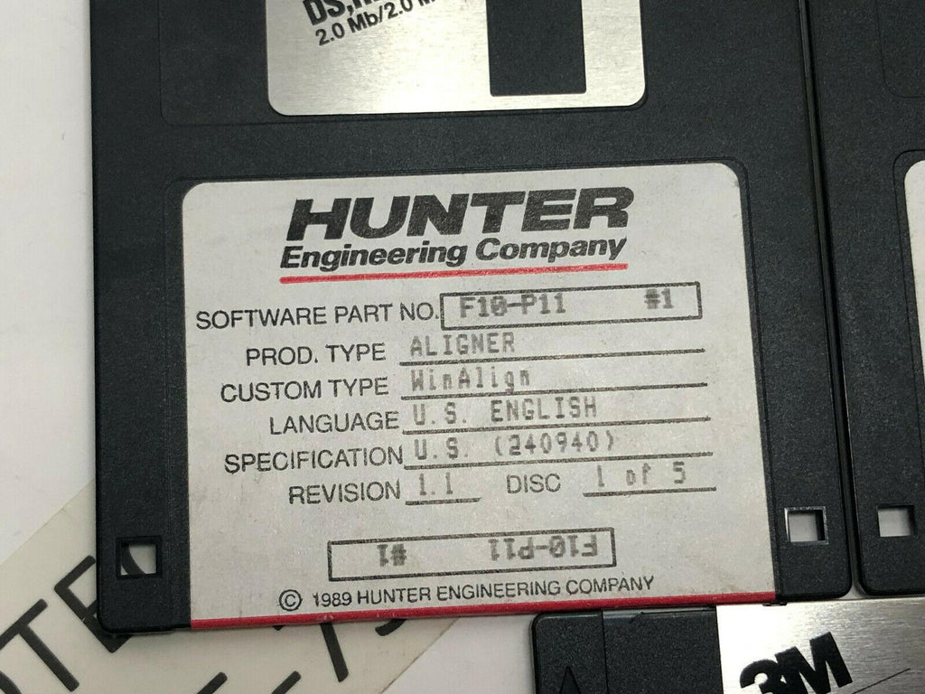 Hunter F10-P11 WinAlign Alignment 5 Floppy Disk Software Revision 1.1 P433