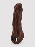 Vixen VixSkin Colossus Silicone Penis Extender 7 Inch, Flesh Brown | Flesh Brown