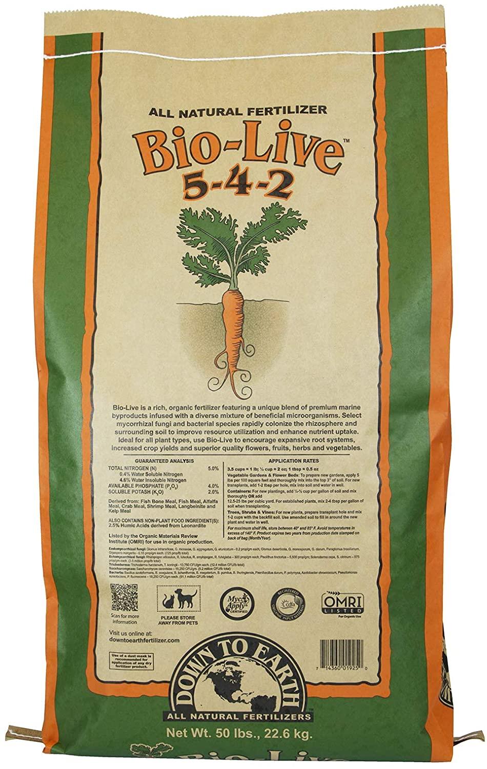 down to earth bio-live - 50 lb