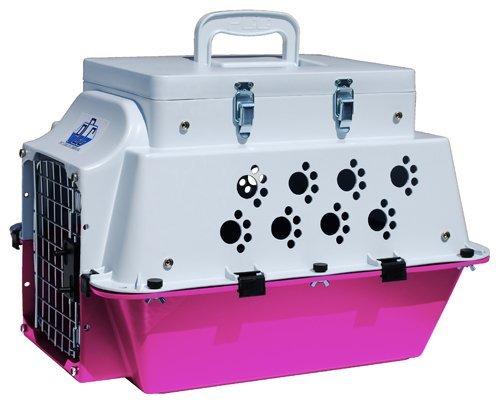 Pet Cooler Carrier SM04 Small Carrier - White Top with Pink Bottom
