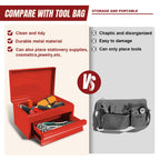 APBT701RB 10" Mini Portable Steel Tool Box with drawer,Small Metal Tool Chest for Home,Garaor Workbench,Red