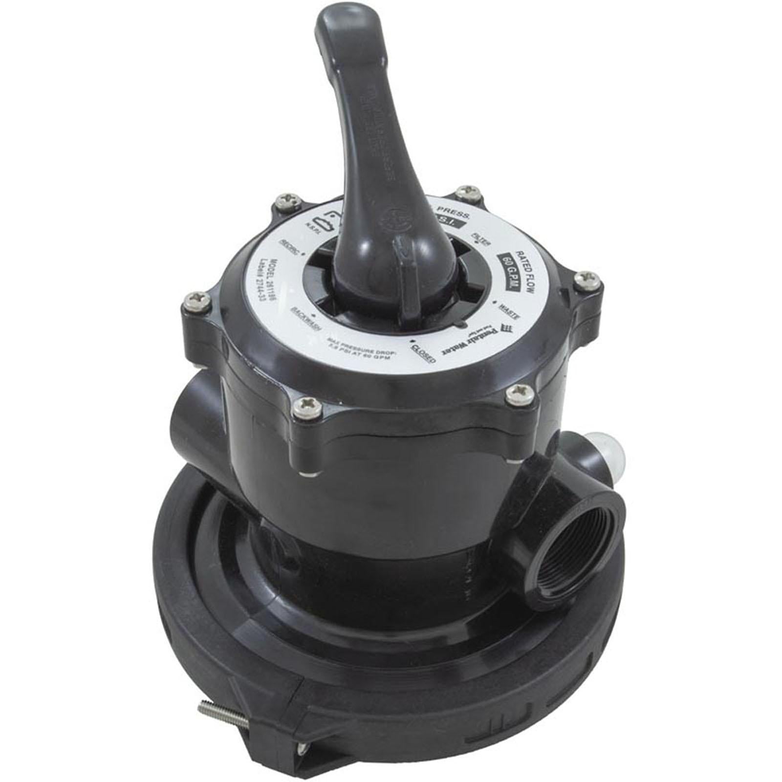 PENTAIR POOL PRODUCTS Multiport Valve, Pentair-Praher TM-12-L, 1-1/2" fpt