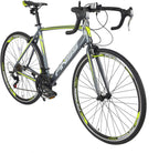 700c Road Bike Bicycles Men Adult 21-Speed Double Disc Brake Lightweight High Carbon Steel Frame Racing Bikes