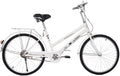 24" Womens Beach Cruiser Bike, Unisex Commute Body Ease Comfort Bike Road Seaside Travel Bicycles for Women Men (White)