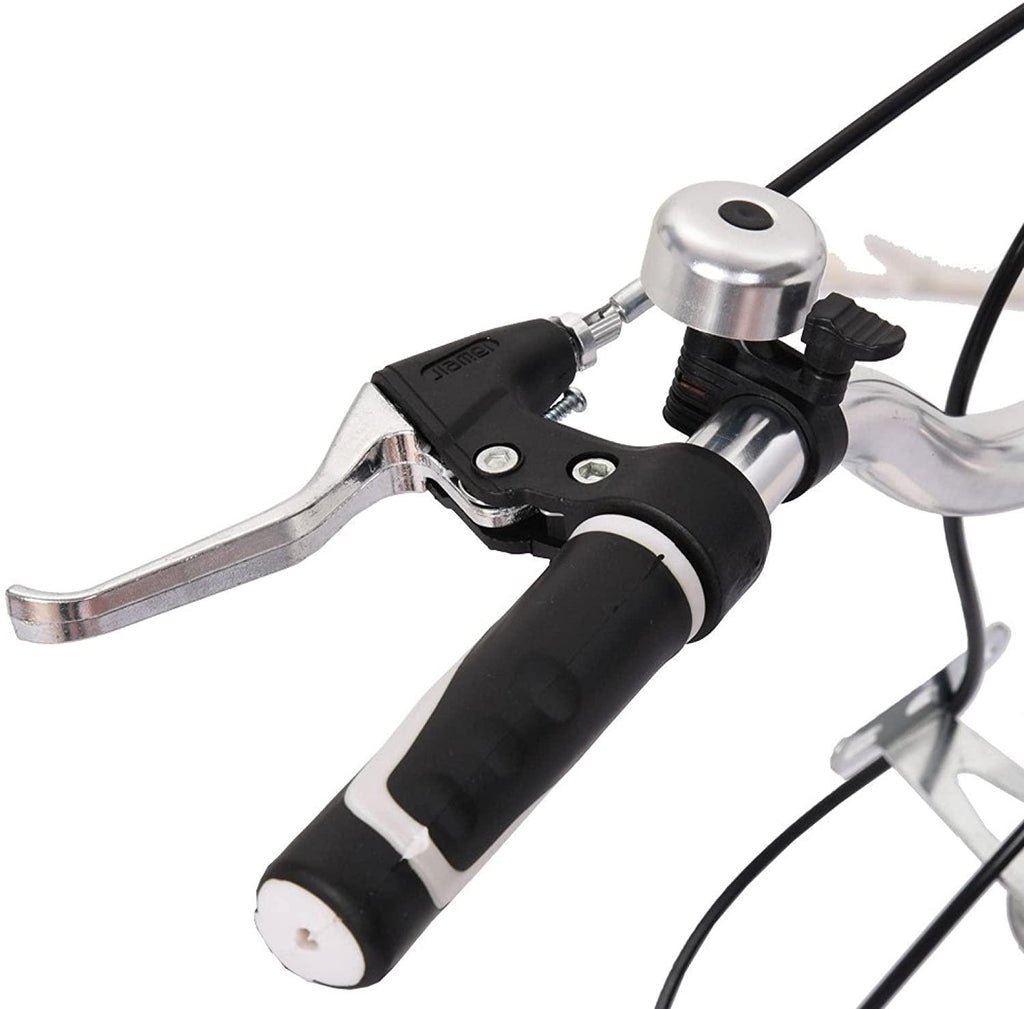24" Womens Beach Cruiser Bike, Unisex Commute Body Ease Comfort Bike Road Seaside Travel Bicycles for Women Men (White)